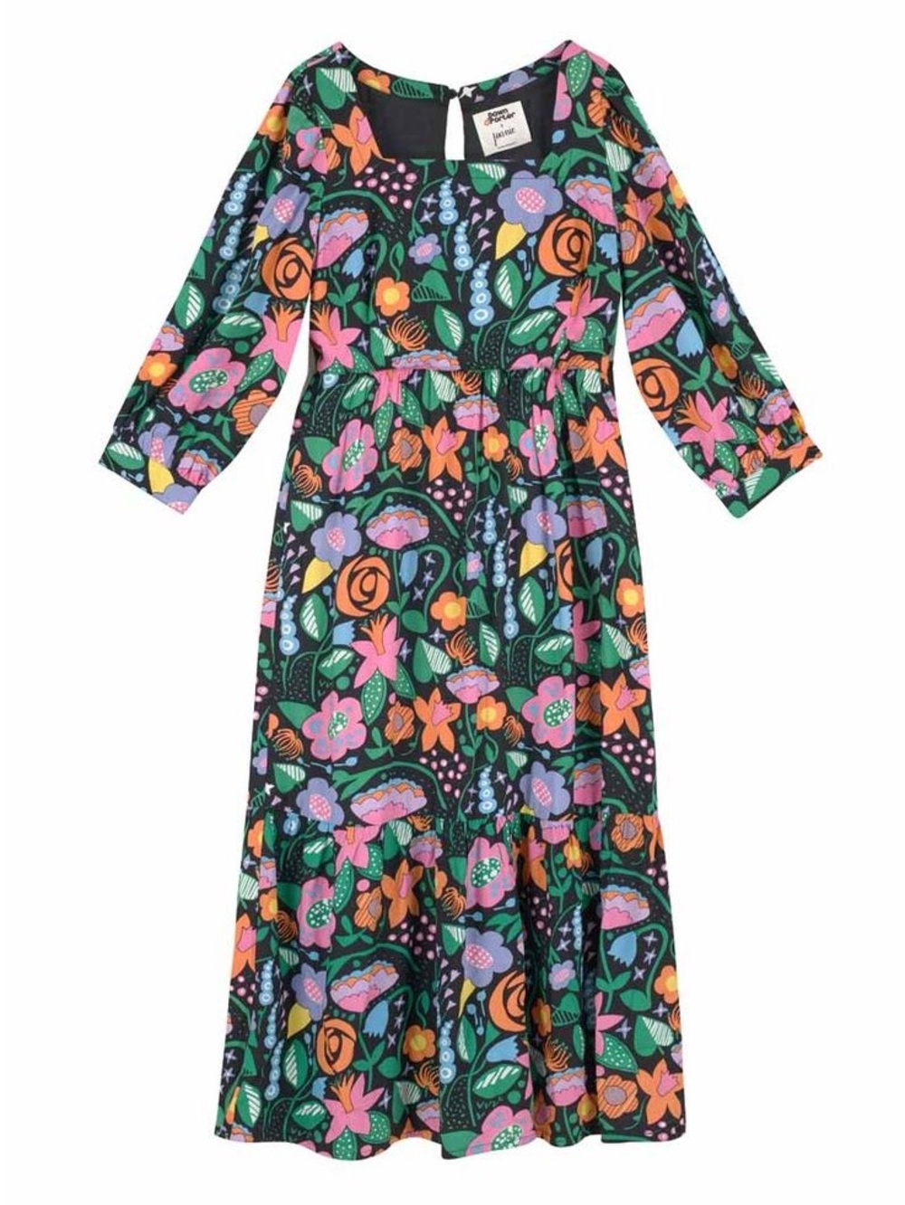 Dawn O’Porter x Joanie Floral Tiered Midi Dress Size US 12